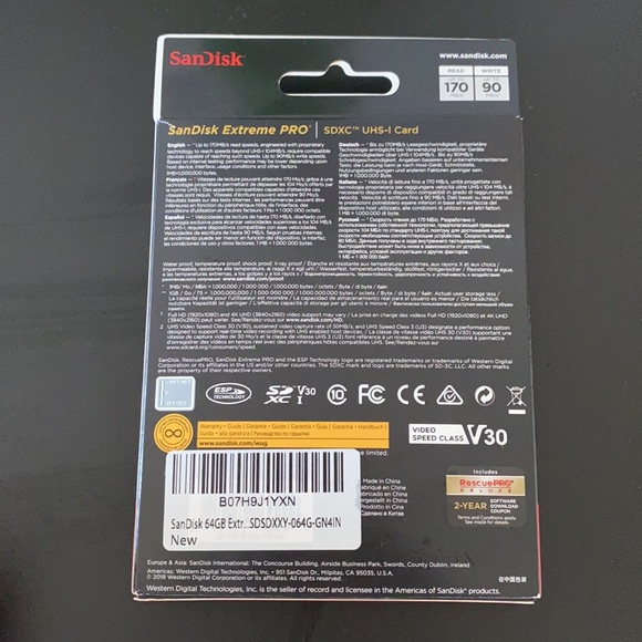 SanDisk 64GB Extreme PRO SDXC UHS-I Card, SD Card - Picture 2 of 5